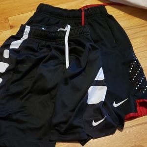 2 pairs boys nike shorts